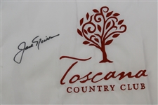 Jack Nicklaus Signed Toscana Country Club Embroidered White with Red Flag JSA ALOA