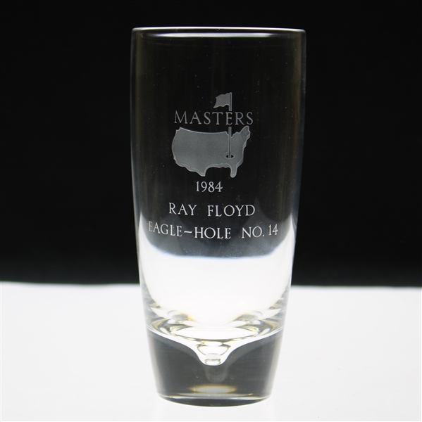 Ray Floyds 1984 Masters Tournament Hole No. 14 Steuben Crystal Eagle Glass