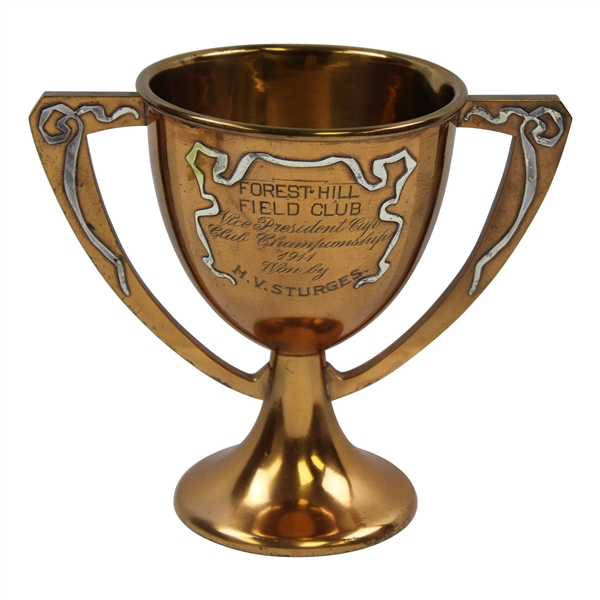 1914 Forest Hill Field Club Vice President Cup Club Championship Trophy Won by H.V. Sturges