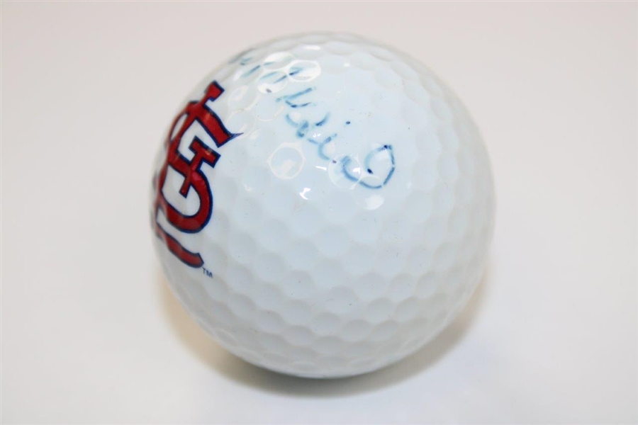 Stan Musial Signed St. Louis Cardinals Logo Golf Ball JSA ALOA