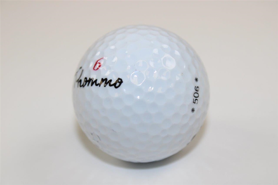 Peter Thomson Signed Personal Logo 'Thommo' 6 Golf Ball JSA ALOA