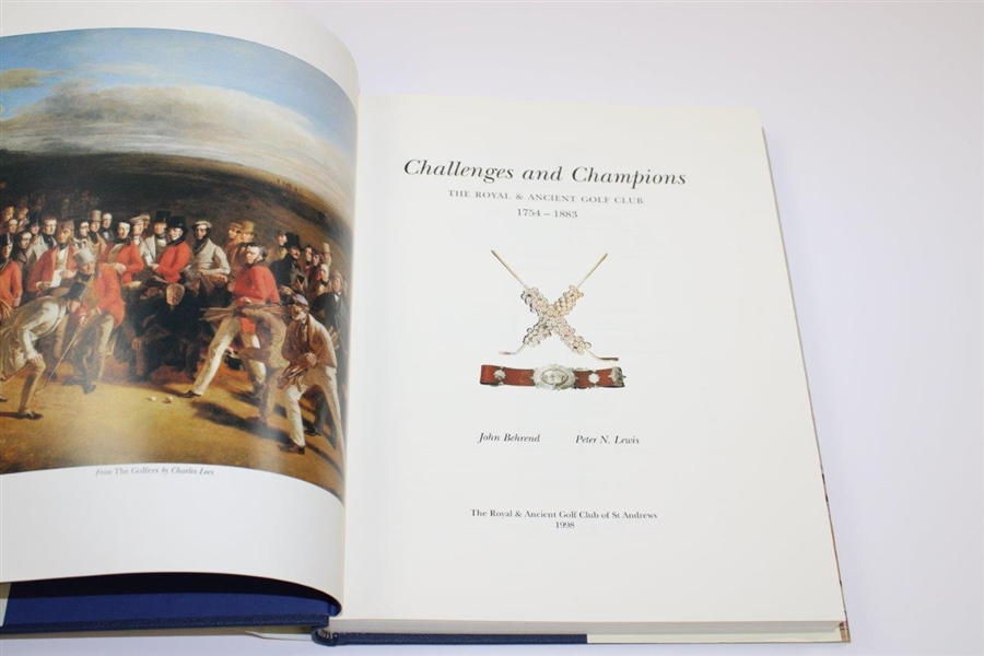 1998 The Royal & Ancient Golf Club 'Challenges & Champions' 1754-1883 Book with Dustjacket