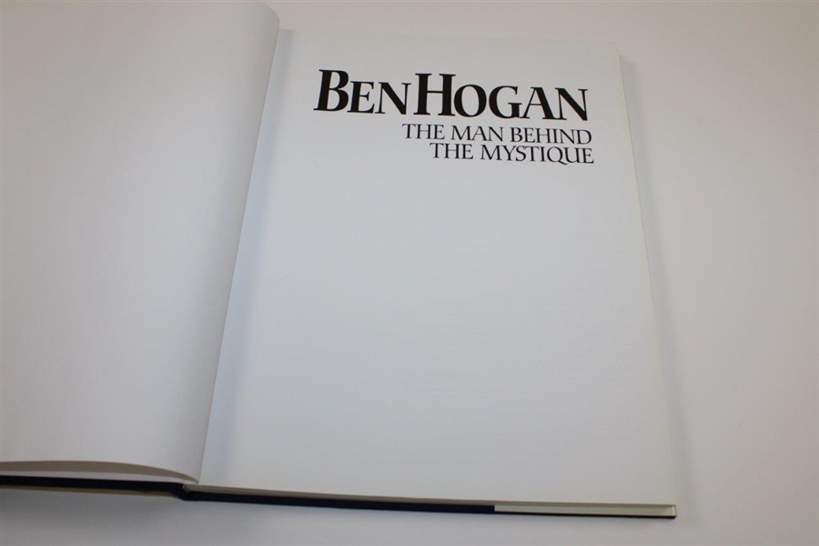 2002 'Ben Hogan: The Man Behind The Mystique' Book By Martin Davis