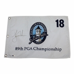 Tiger Woods Signed 2007 PGA at Southern Hills Ltd Ed #110/500 Flag UDA #BAM16264