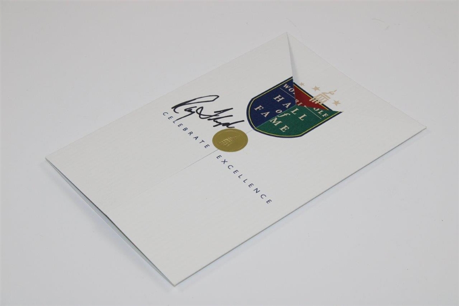 Ray Floyd Signed World Golf Hall of Fame Pamphlet JSA ALOA