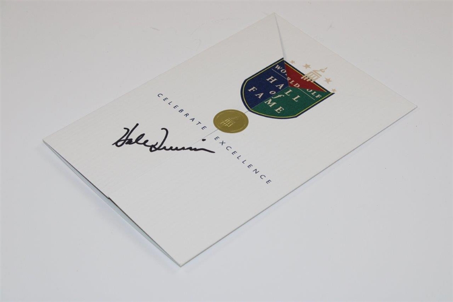 Hale Irwin Signed World Golf Hall of Fame Pamphlet JSA ALOA