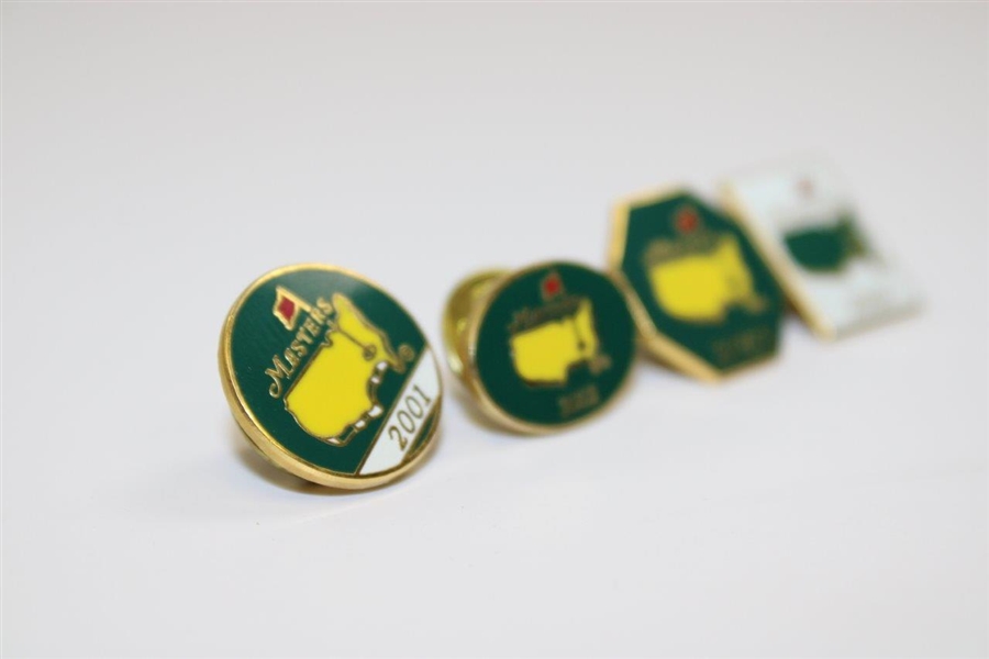 2001, 2002, 2003 & 2004 Masters Tournament Employee Pins