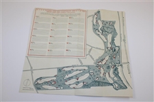 1950 US Open at Merion Golf Club Road Map/Parking Areas USGA Pamphlet