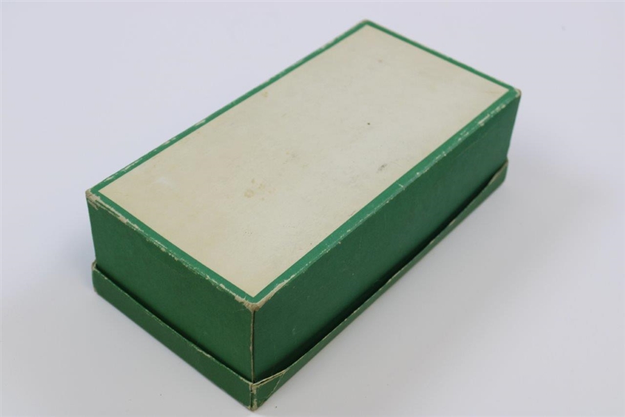 Vintage Ben Hogan Brockton Footwear Inc. Green Shoe Box with Ravielli Drawn Image of Ben
