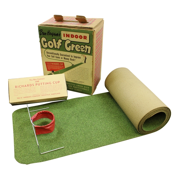 	Ben Hogan's 'Indoor Golf Green' Practice Green with Unique 'Richards Cup' - Model II