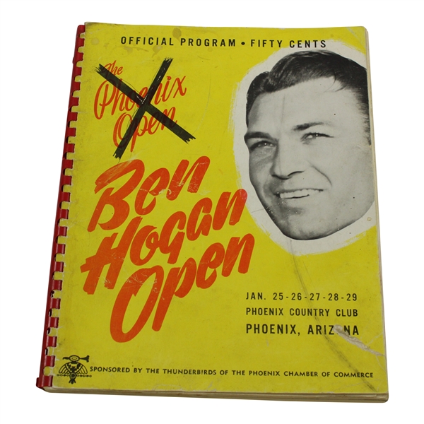 	1950 Ben Hogan Open at Phoenix Country Club Program (Phoenix Open) - Jimmy Demaret Winner