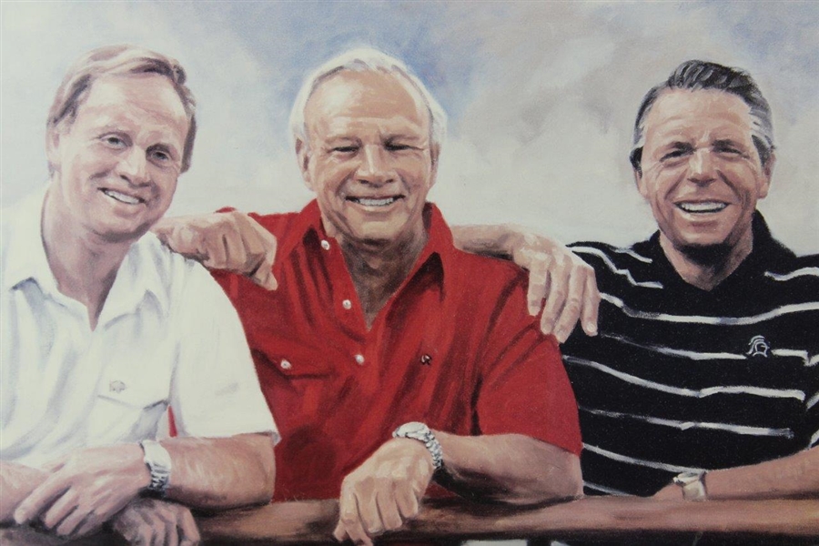 Nicklaus, Palmer, & Player 'Big Three' Signed Artist Proof by Paul Dillon - Framed JSA ALOA