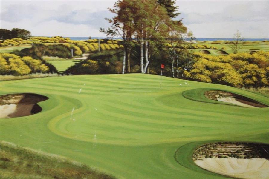 Carnoustie Golf Links Ltd Ed 693/850 Artist Graeme Baxter Signed Print - Framed