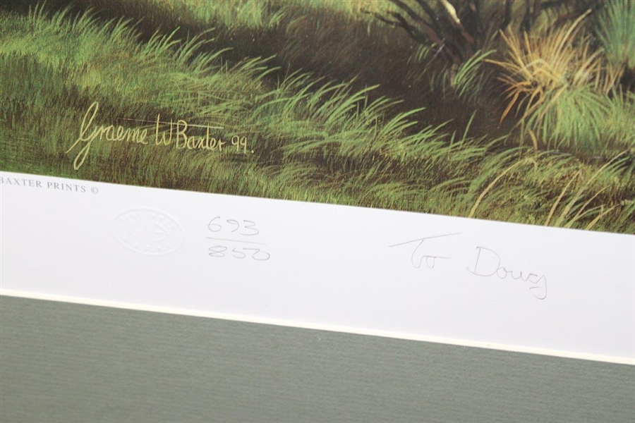 Carnoustie Golf Links Ltd Ed 693/850 Artist Graeme Baxter Signed Print - Framed