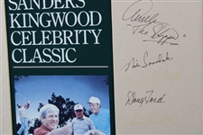 Multi-Signed 1987 Doug Sanders Kingwood Celebrity Classic Poster - Framed JSA ALOA