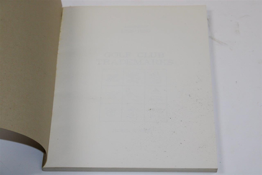 1984 'Golf Club Trademarks - American 1898-1930' Book by Patrick Kennedy