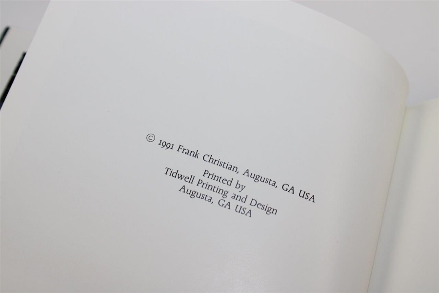 Thirteen (13) Masters Champions Signed 1991 Masters Book by Frank Christian JSA ALOA