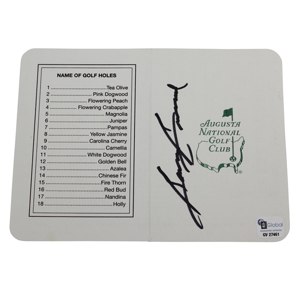 Sam Snead Signed Augusta National Golf Club Scorecard PSA/DNA ALOA