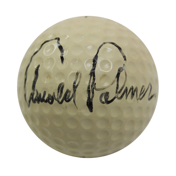 Arnold Palmer Signed Personal Logo 4 Golf Ball JSA ALOA