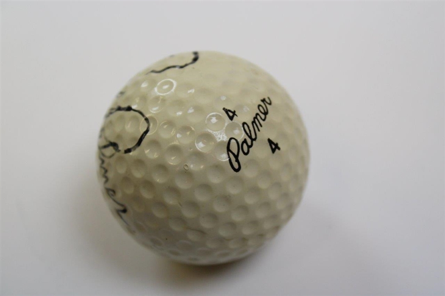 Arnold Palmer Signed Personal Logo 4 Golf Ball JSA ALOA