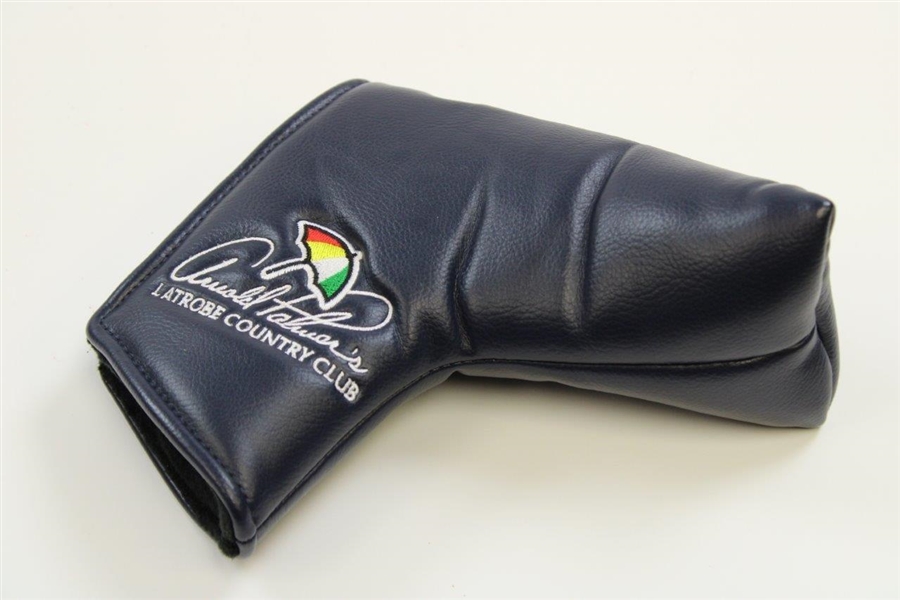 Latrobe Country Club Logo Navy Putter Headcover with Red Logo Tote Bag