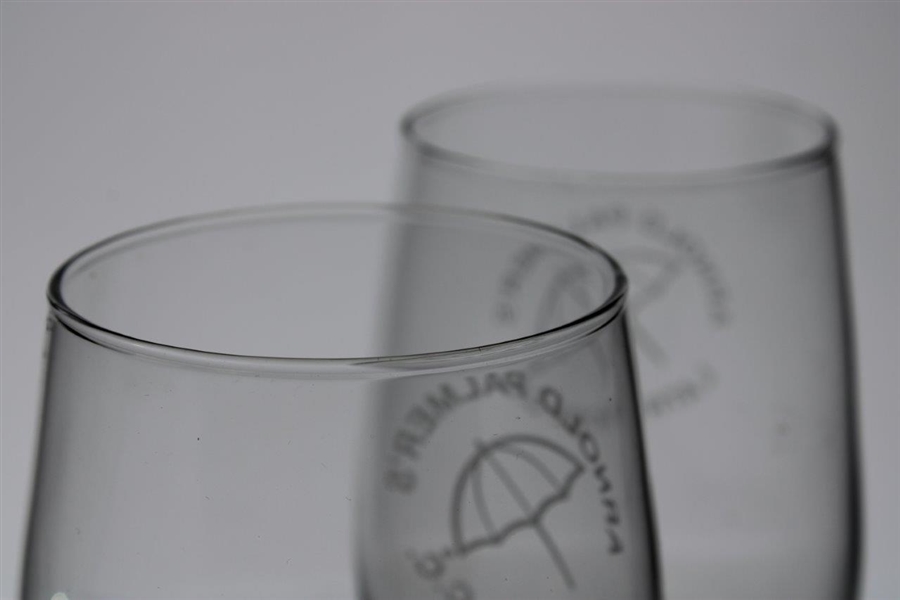 Pair of Arnold Palmer's Latrobe C.C. White Wine Glasses