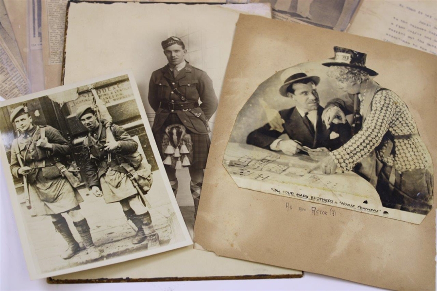 1920's Scottish Golfer David Sutherland Original Photos and Newspaper Articles