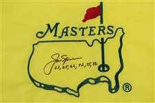 Jack Nicklaus Signed Masters Undated Flag with Years Won Notation JSA ALOA