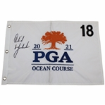 Phil Mickelson Signed 2021 PGA Championship Embroidered Flag - Rare! JSA ALOA