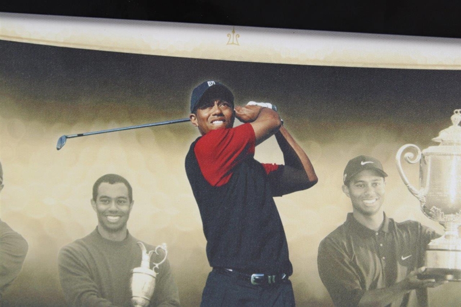 Tiger Woods Signed Ltd Ed #33/50 'Tiger Slam' Framed Print #BAK13522