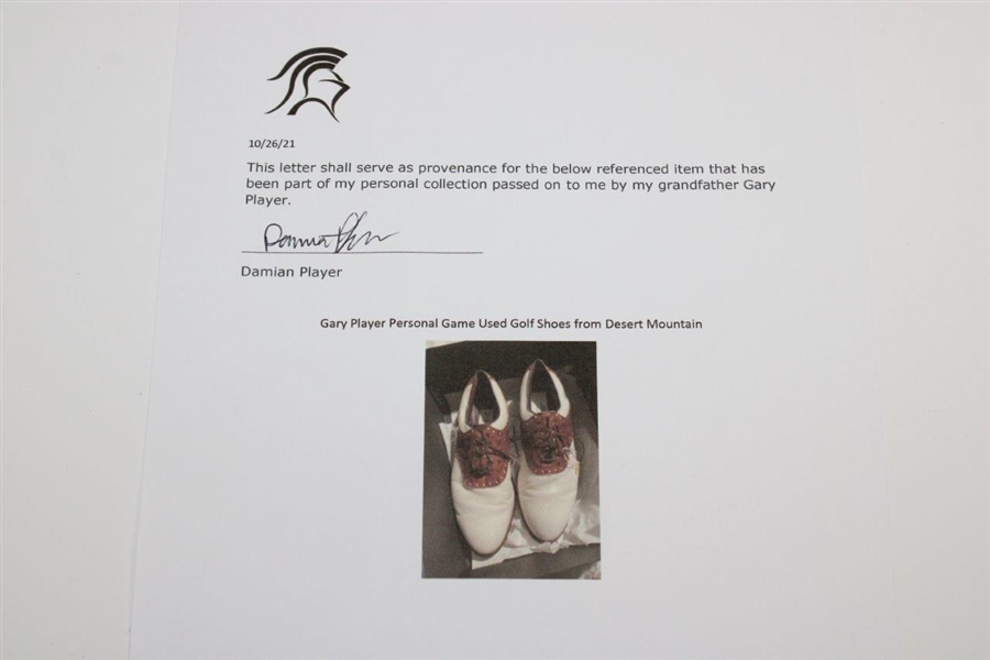Gary Player Desert Mountain Tournament Used Golf Shoes with COA