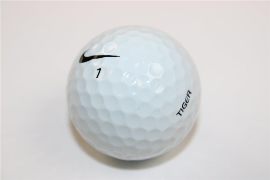Tiger Woods Game Used & Marked Nike 1 'Tiger' Golf Ball
