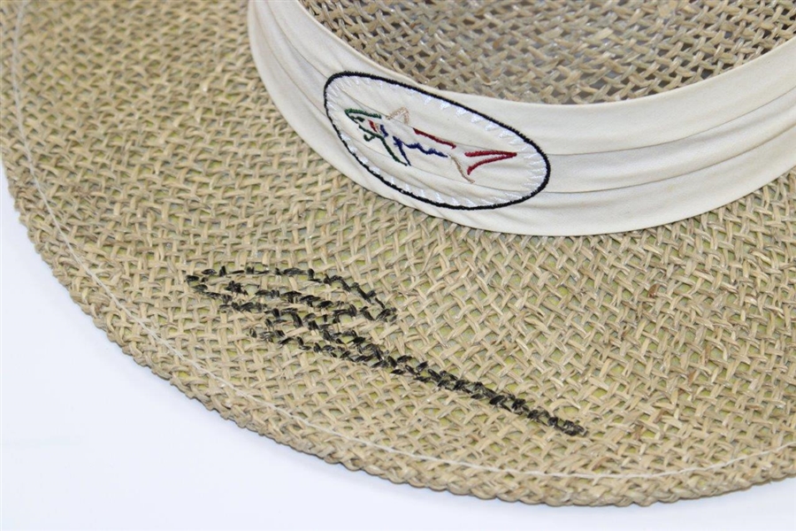 Greg Norman Signed 'Greg Norman Collection' Straw Aussie Hat JSA ALOA
