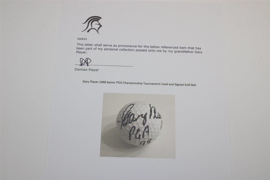 Gary Player Signed 1998 PGA Titleist Golf Ball with Inscription & COA JSA ALOA