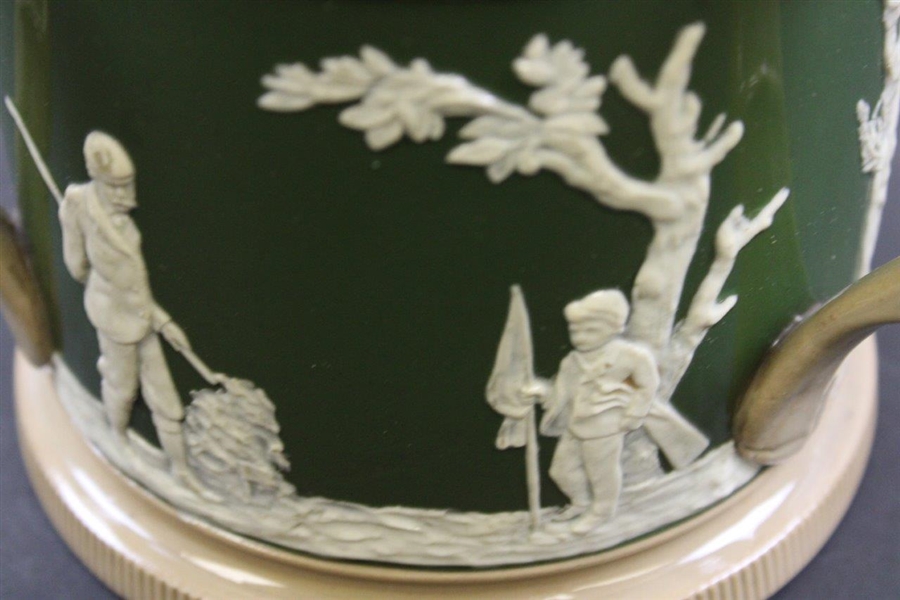 Copeland Spode Three Handled Ceramic Mug With Time-Period Golf Scene