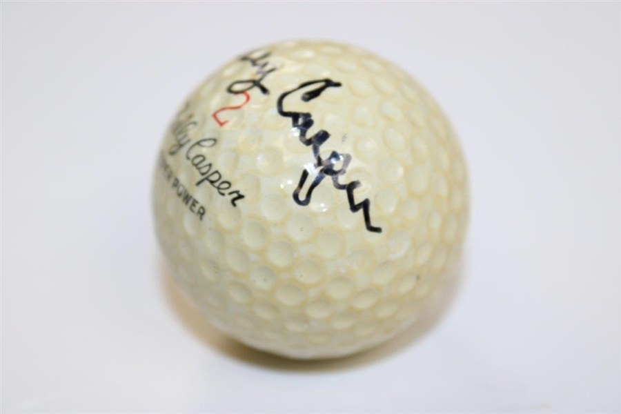 Billy Casper Signed 'Billy Casper' Model Willson Golf Ball JSA ALOA