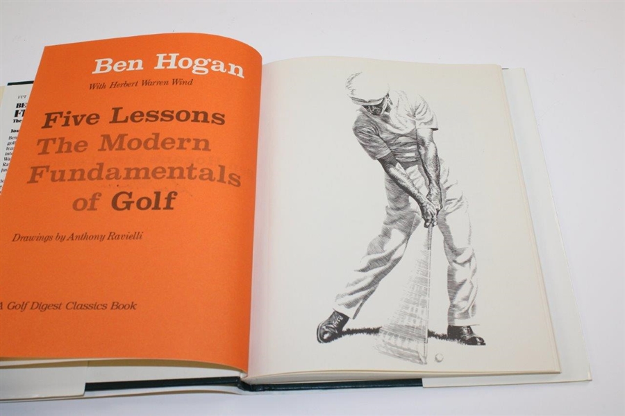 Ben Hogan Signed 'Ben Hogan's Five Lessons' 1985 Book JSA ALOA