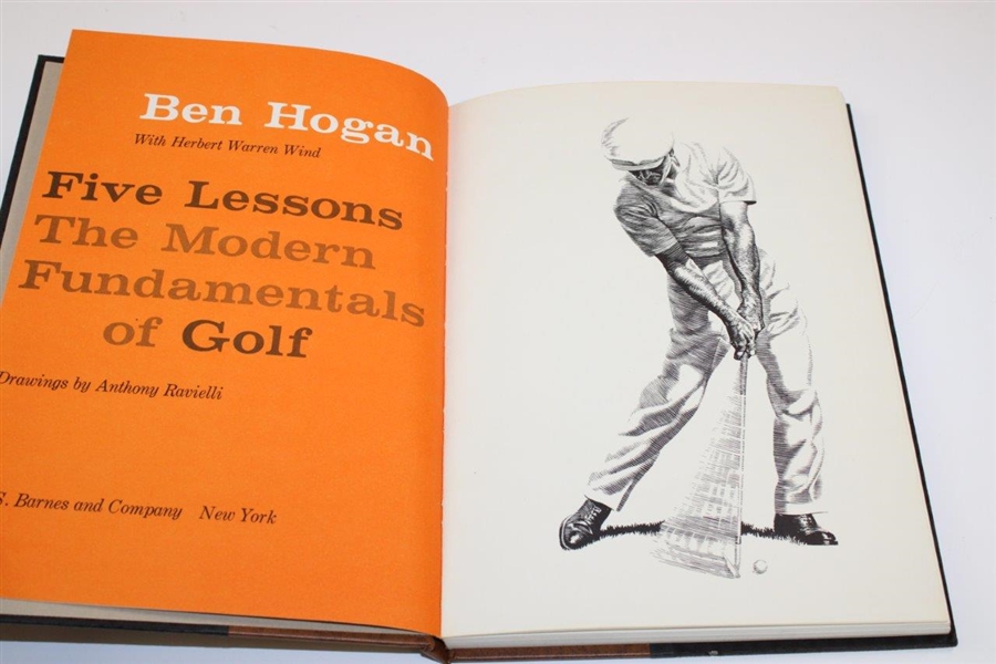1957 'Ben Hogan's Five Lessons' Deluxe First Edition Book in Slip Case