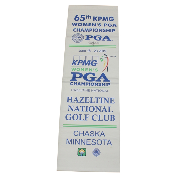 Hannah Green Signed 2019 KPMG Women's PGA Championship at Chasksa Large Canvas Banner JSA ALOA