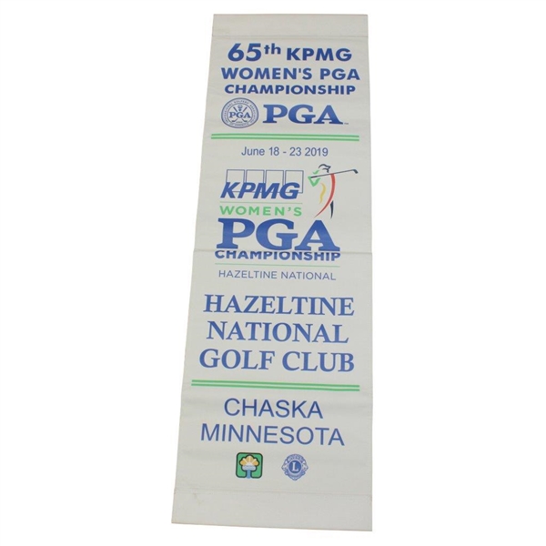 Hannah Green Signed 2019 KPMG Women's PGA Championship at Chasksa Large Canvas Banner JSA ALOA