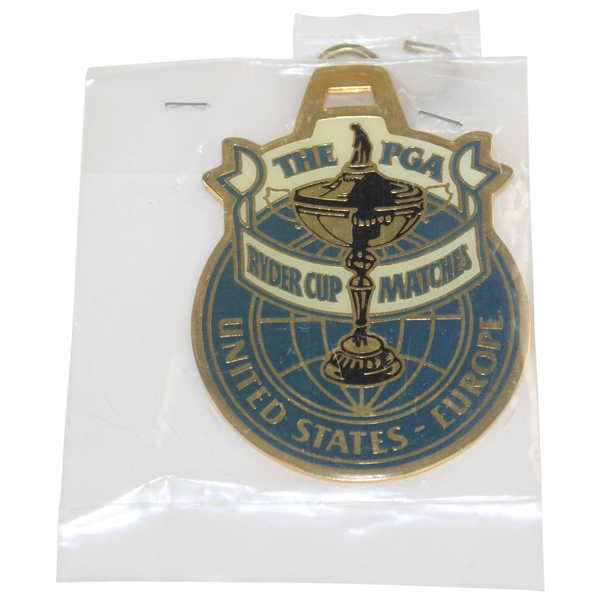 1987 Ryder Cup at Muirfield Village Unopened Metal Bag Tag - Collection of Donald E. Padgett