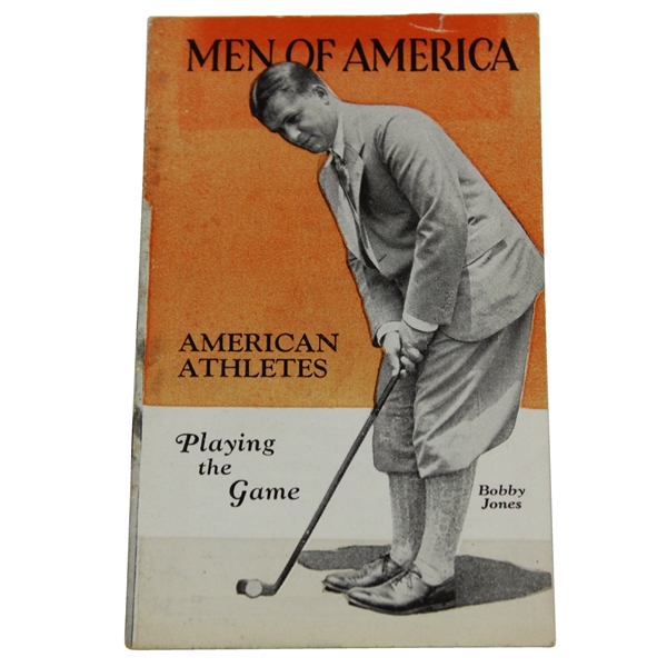 1929 Bobby Jones Cover 'Men of America' No. 35 Sports Booklet