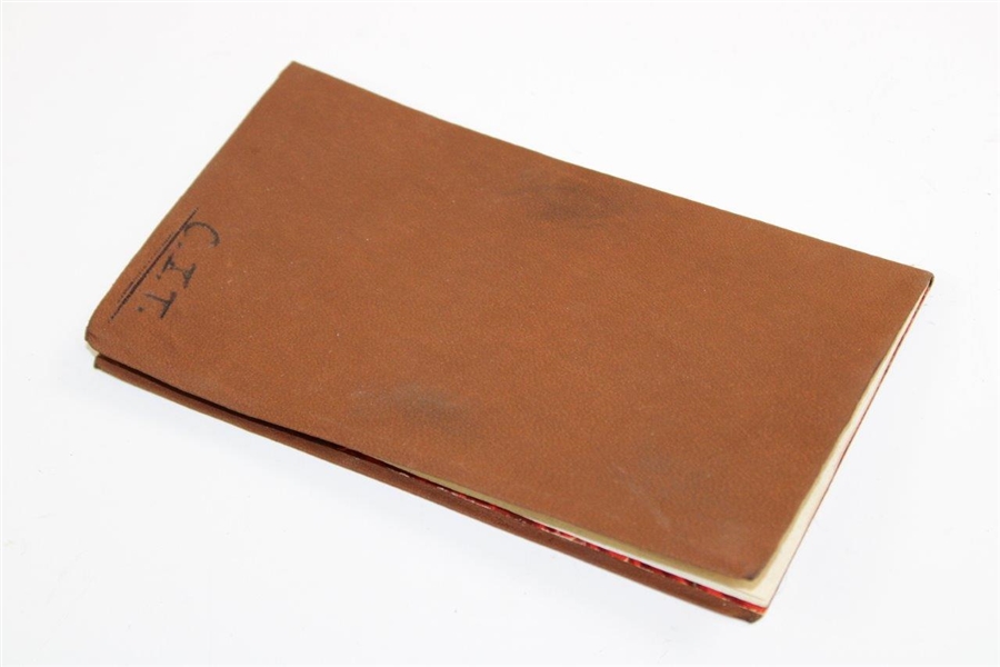 1926 'The Way of a Caddie with a Man' by Bob Davis with Leather Cover & Owners Initials