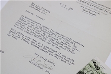 1932 Pardee Golf Butchart Bilt Letter to Jerome Travers with Product Brochure