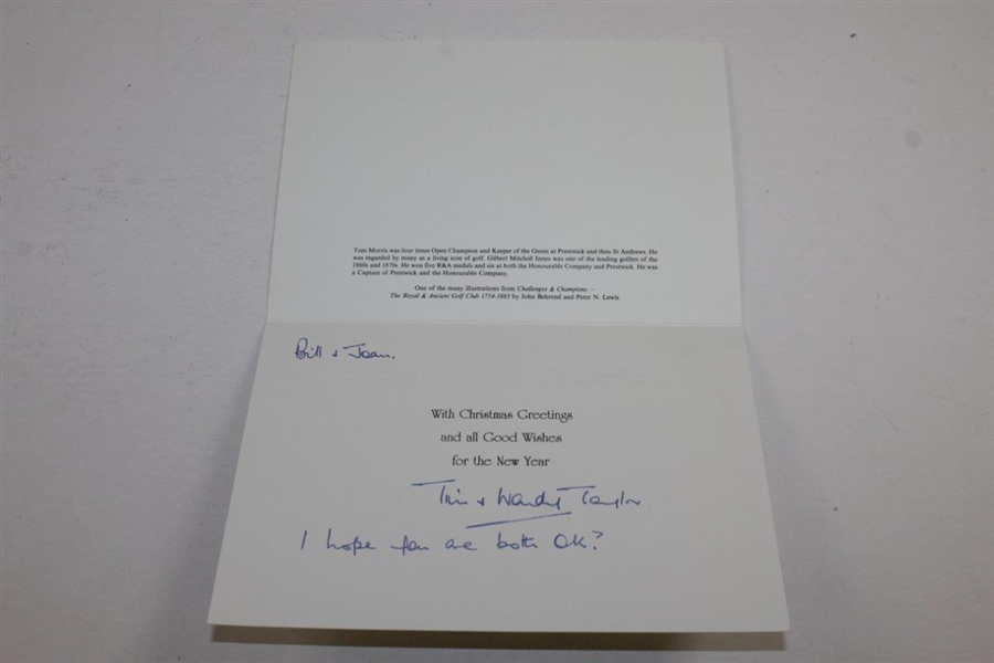 Five Royal & Ancient Club Used Christmas Cards