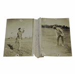 One-Armed Golfers Dickinson & Haskins P-J Press Bureau Photo - Victor Forbin Collection
