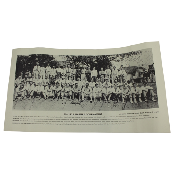 Acushnet Augusta National Golf Club 1935 Masters Group Photo Print