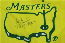 Ben Crenshaw Signed 1995 Masters Yellow Screen Flag with Years Won JSA ALOA