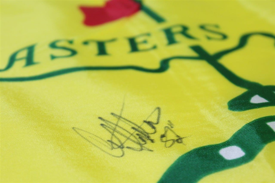 Craig Stadler Signed 1995 Masters Yellow Screen Flag with '82' JSA ALOA