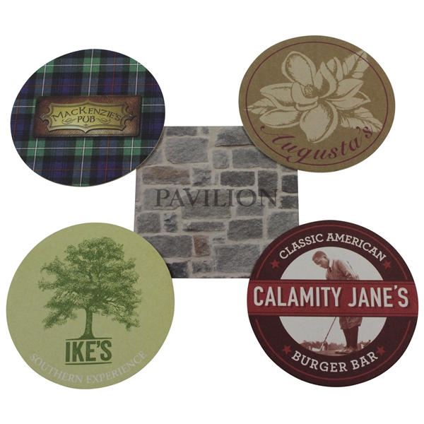 Five (5) Coasters from Augusta National's Berckman's Place Restaurants